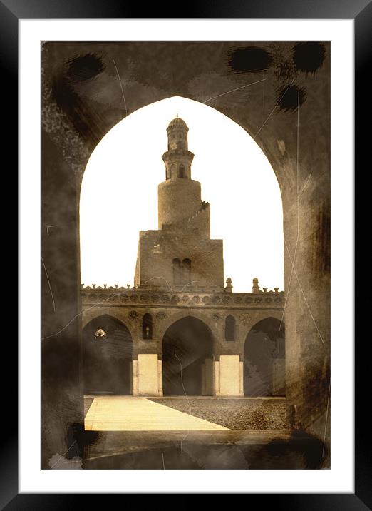 Mosque Cairo Framed Mounted Print by david harding