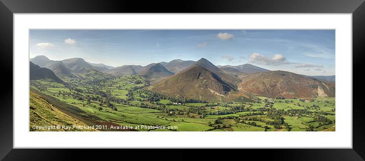 Newlands Valley Framed Mounted Print by Ray Pritchard