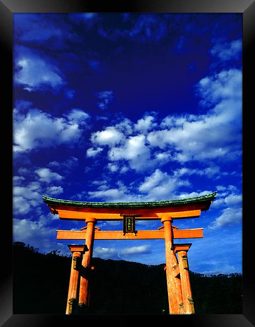 Miyajima Torii Japan Framed Print by david harding