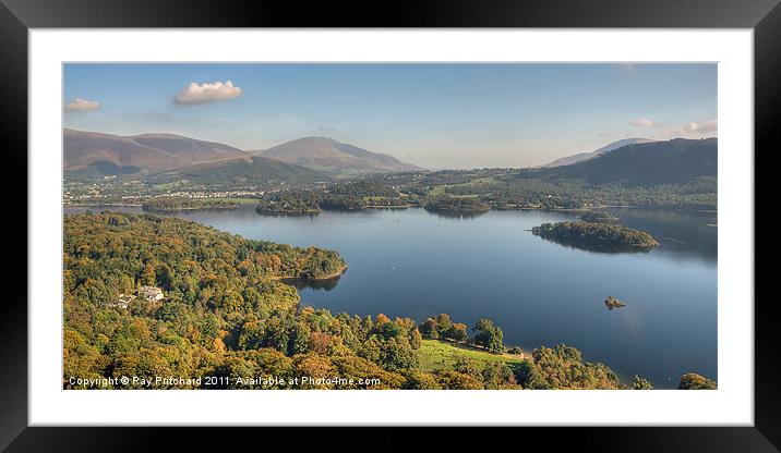 Derwentwater Framed Mounted Print by Ray Pritchard