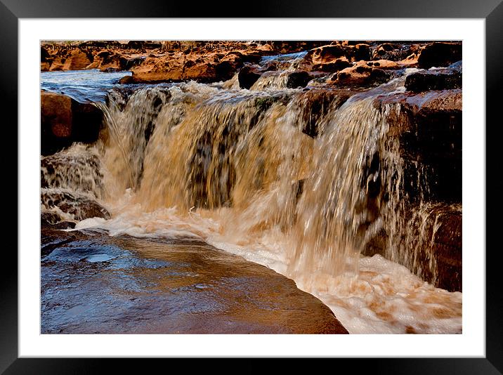 Water on the Rocks Framed Mounted Print by Trevor Kersley RIP