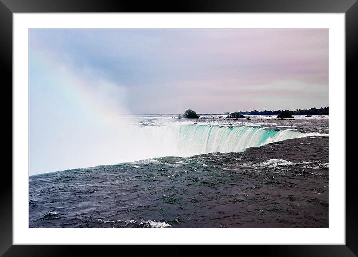 Niagara Falls Canada Framed Mounted Print by Elaine Manley