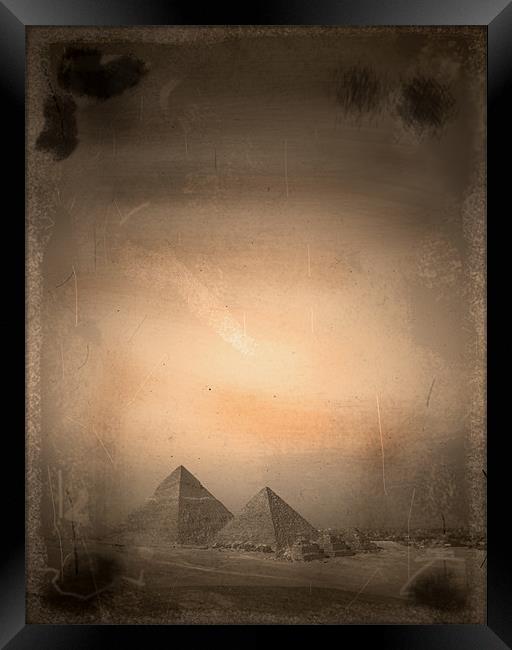 Pyramids Framed Print by david harding