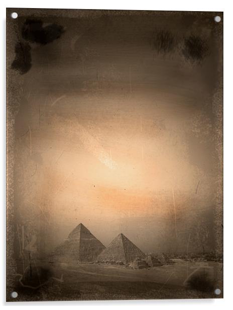 Pyramids Acrylic by david harding