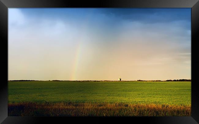 Prairie Rainbow Framed Print by Elaine Manley