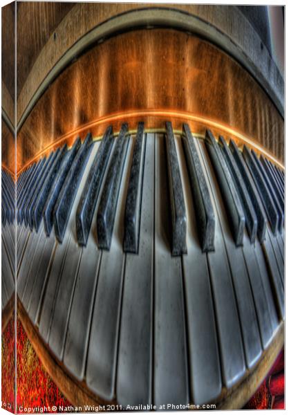 Eye of the piano Canvas Print by Nathan Wright