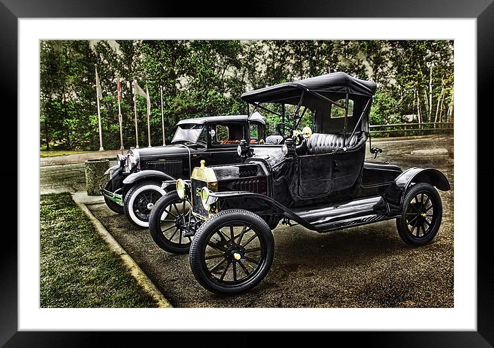 Vintage Ford Cars    .. misc  Framed Mounted Print by Elaine Manley