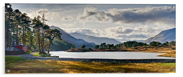 Glen Affric panorama I Acrylic by Gary Eason