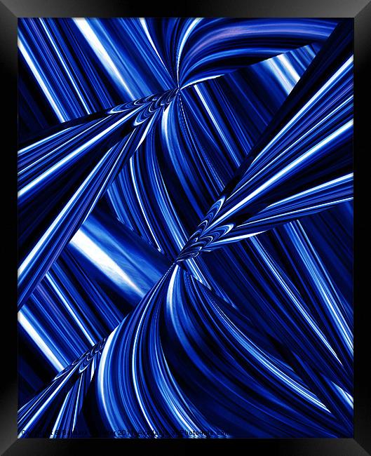 Ocean Blue Framed Print by Barbara Schafer