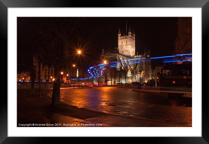 Abbey blues Framed Mounted Print by Andrew Driver