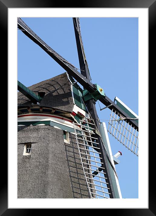 Windmill Framed Mounted Print by Kieran Brimson