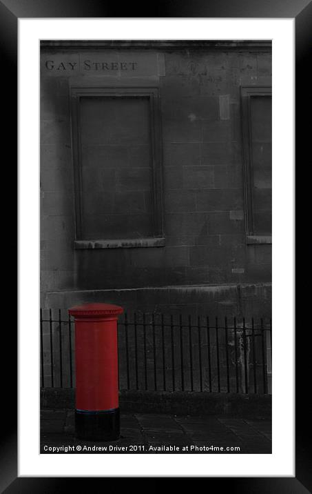 Letter box Framed Mounted Print by Andrew Driver