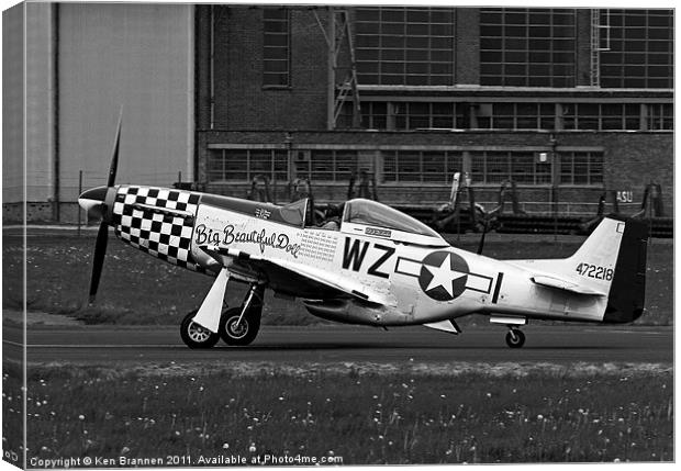Big Beautiful Doll P51 Mustang Canvas Print by Oxon Images