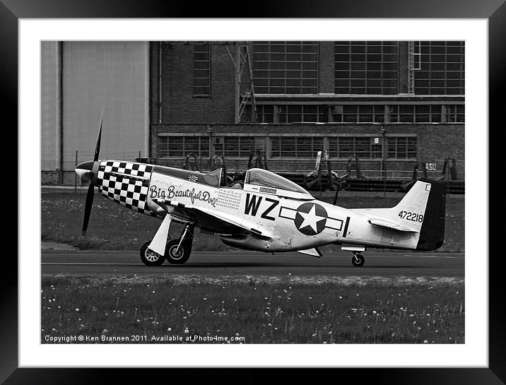 Big Beautiful Doll P51 Mustang Framed Mounted Print by Oxon Images