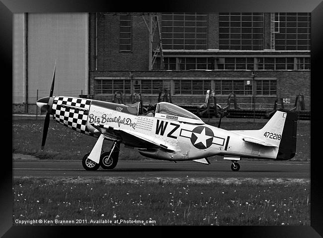 Big Beautiful Doll P51 Mustang Framed Print by Oxon Images