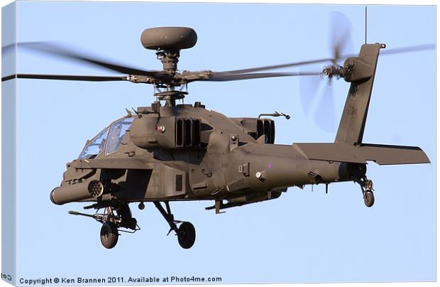 AH64 Apache Longbow Canvas Print by Oxon Images