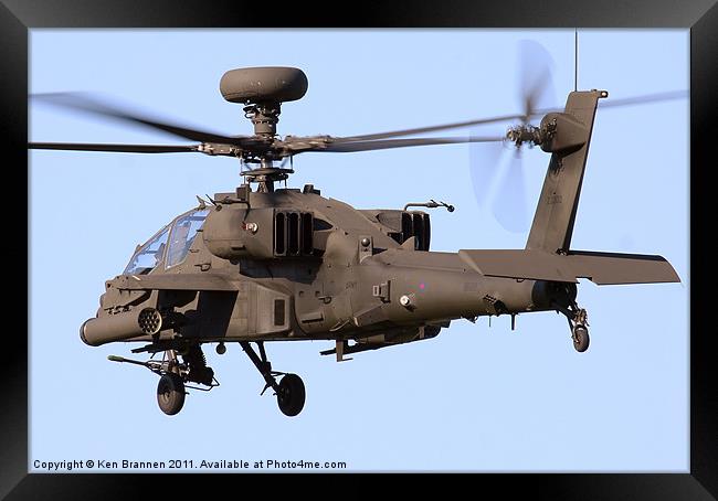 AH64 Apache Longbow Framed Print by Oxon Images