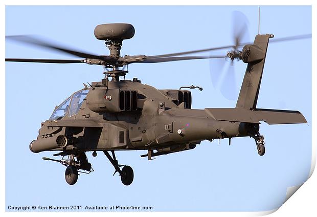 AH64 Apache Longbow Print by Oxon Images