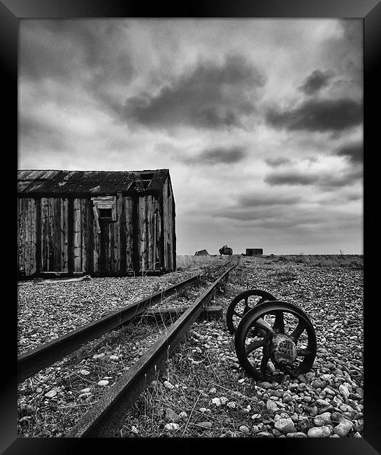 Track to Nowhere Framed Print by mark Worsfold