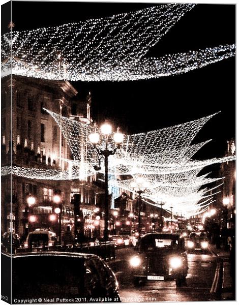 London Lights Canvas Print by Neal P