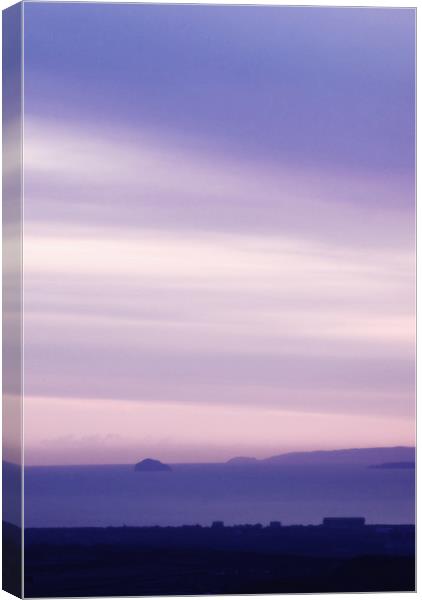 Sunset on the forth 3 Canvas Print by Kevin Dobie