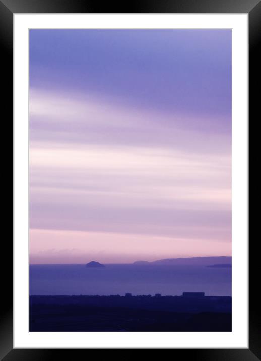 Sunset on the forth 3 Framed Mounted Print by Kevin Dobie