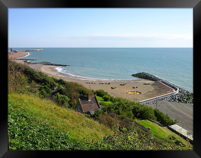 Folkestone Framed Print by Derek Vines