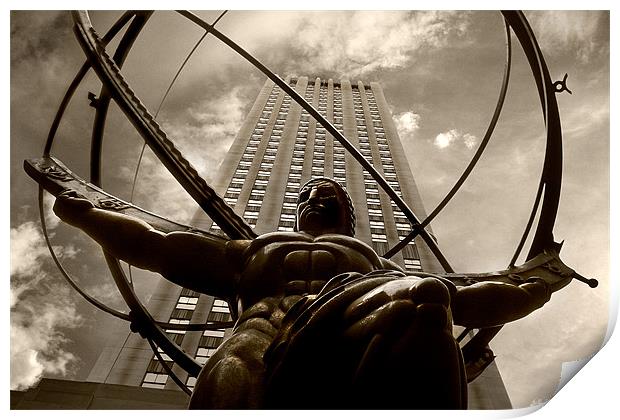 Atlas at the Rockefeller Print by Andrew Watson