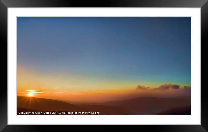Cat and Fiddle sunset Framed Mounted Print by Colin Chipp