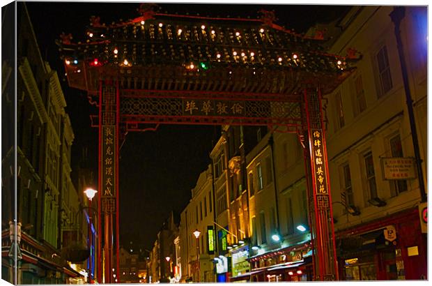 ENTRANCE IN CHINA TOWN Canvas Print by radoslav rundic