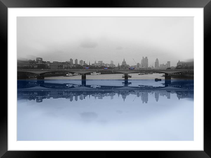 London Skyline Framed Mounted Print by David French