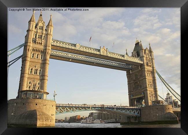 Tower Bridge London Framed Print by Terri Waters