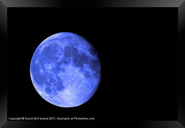 Once in a Blue Moon Framed Print by David McFarland