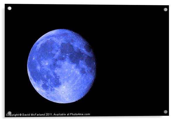 Once in a Blue Moon Acrylic by David McFarland