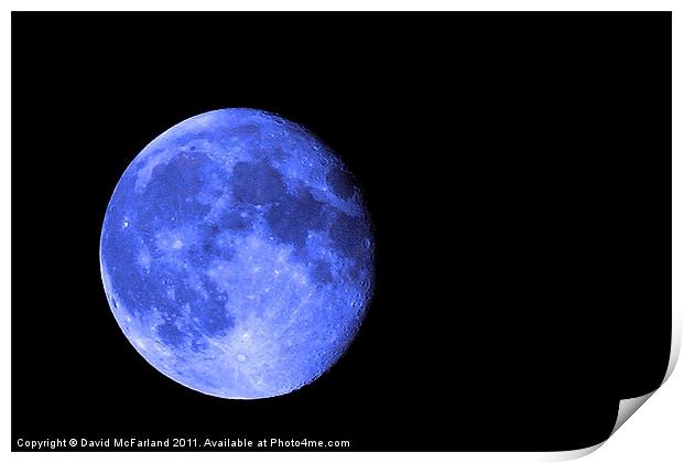Once in a Blue Moon Print by David McFarland