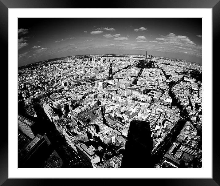 Paris Aerial Framed Mounted Print by david harding