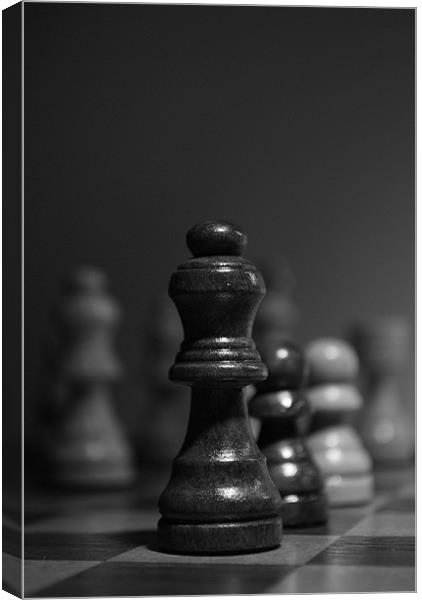 Chess Piece Canvas Print by Julie  Chambers