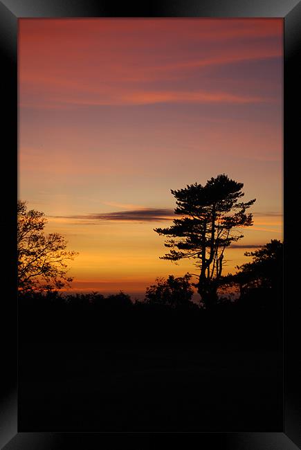 Sunset Kirk Michael Framed Print by Julie  Chambers