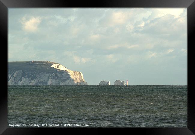 The Needles Framed Print by Chris Day