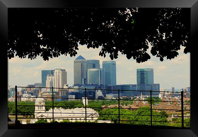 Canary Wharf Framed Print by Wei Peng