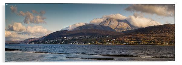 Ben Nevis and Loch Linnhe panorama Acrylic by Gary Eason