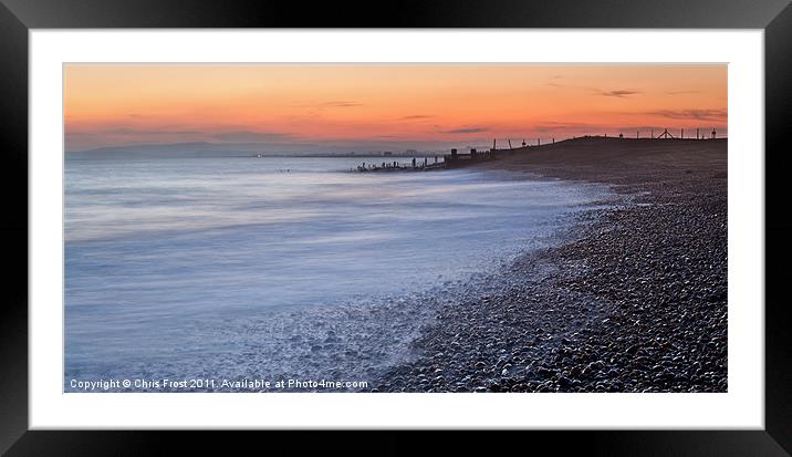 Simply Sunset at Rye Framed Mounted Print by Chris Frost