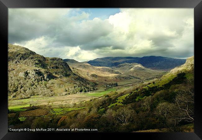 Welsh Valley Framed Print by Doug McRae