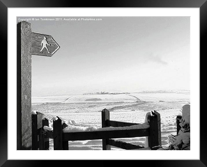 Long walk Home Framed Mounted Print by Ian Tomkinson