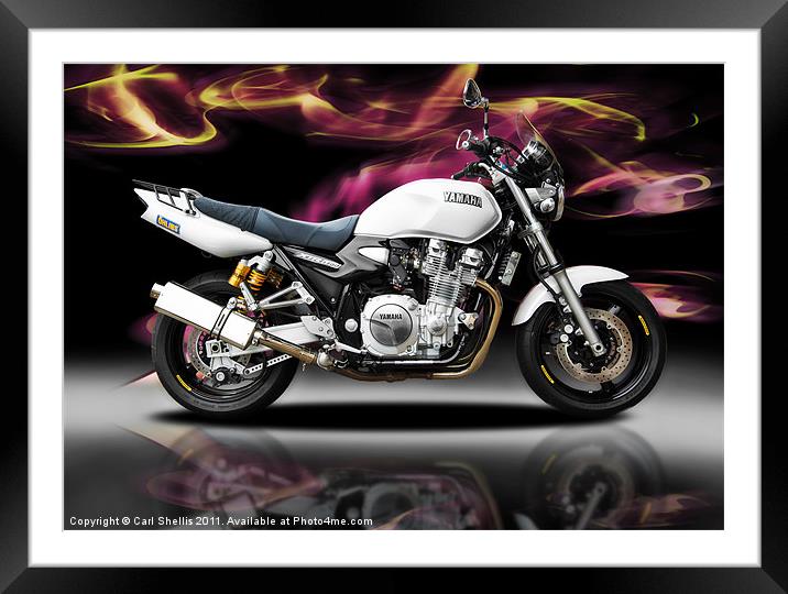 Yamaha XJR 1300 Framed Mounted Print by Carl Shellis