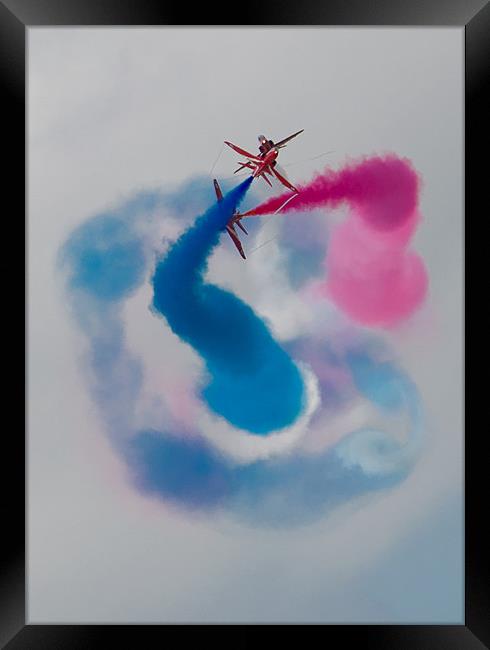 RAF Red Arrows Framed Print by Chris Woodhouse