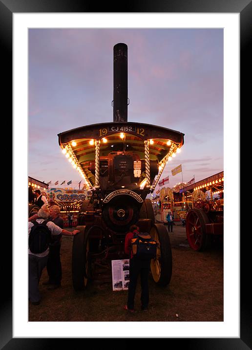 Burrell Showmans Engine Star. Framed Mounted Print by Paul Brewer