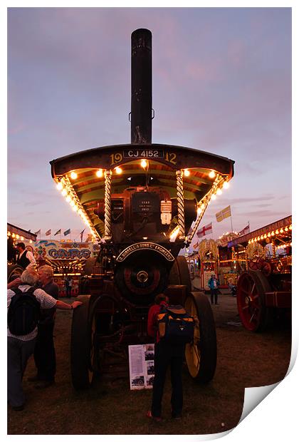 Burrell Showmans Engine Star. Print by Paul Brewer