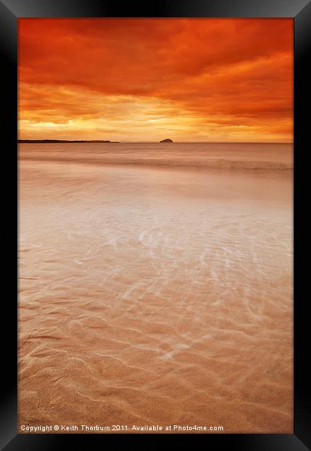 West Barns Beach Framed Print by Keith Thorburn EFIAP/b