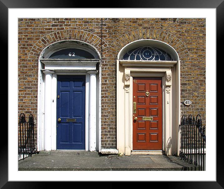 Dublin Doors Framed Mounted Print by david harding
